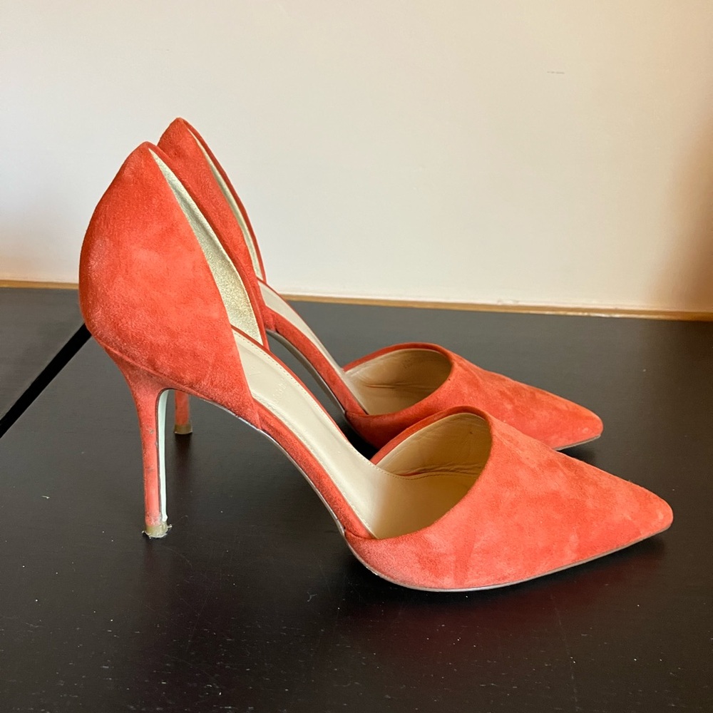 J. Crew Elsie D’orsay pump in suede